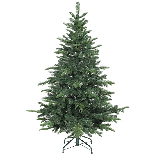 5ft Christmas Tree, Hinged Xmas Tree with Realistic Branches