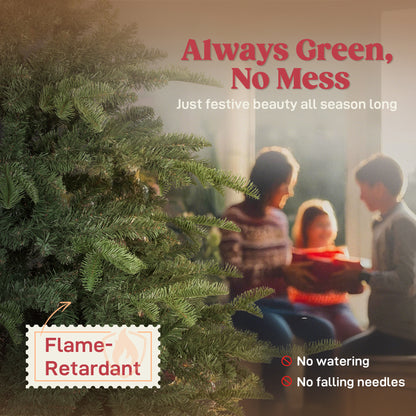 5ft Christmas Tree, Hinged Xmas Tree with Realistic Branches