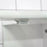 Kleankin 60x60cm Under Sink Storage w/ Adjustable Shelf Handles Drain Hole Bathroom Cabinet Space Saver Organizer White