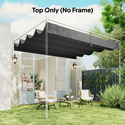 Retractable Pergola Canopy Only for 4 x 3 m Pergola, Dark Grey