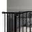 Metal Pet Safety Gate Dog Gate Folding Fence, Black