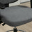 Drafting Chair Tall Office Fabric Standing Desk Chair with Adjustable Footrest Ring, Arm, Swivel Wheels, Grey