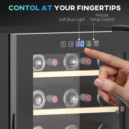 41 Bottle Wine Cooler Fridge, Freestanding Wine Refrigerator