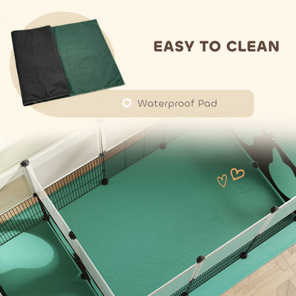 Pet Playpen with Waterproof Mat, DIY Small Animal Enclosure 34 Panels