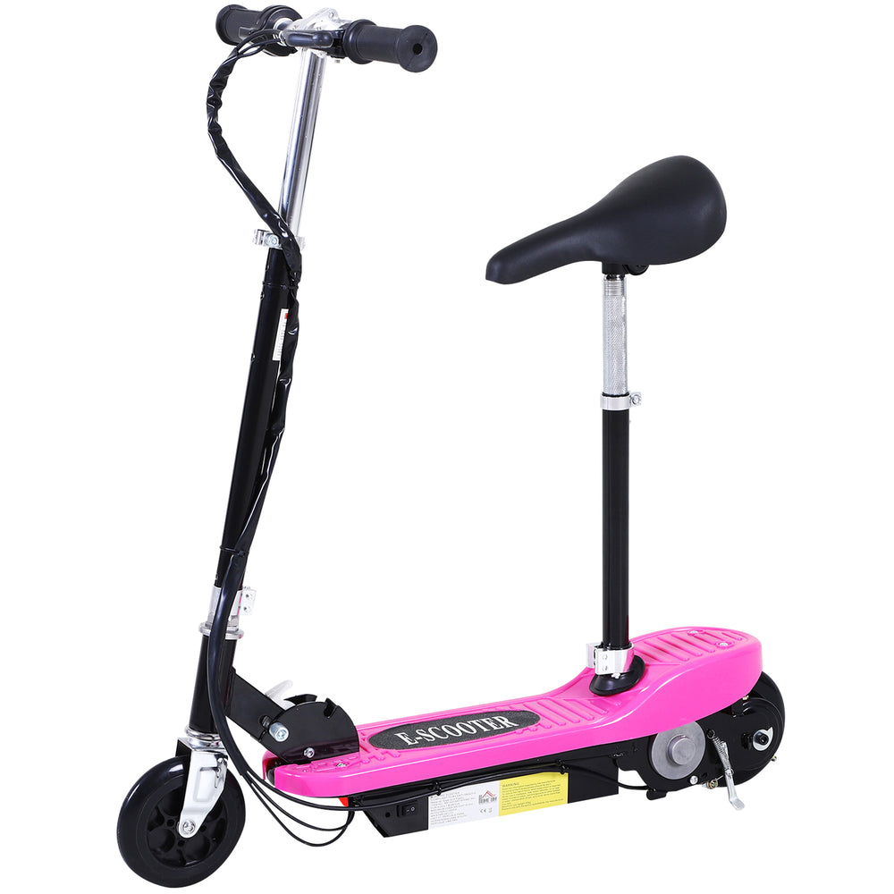 Outdoor Ride On Powered Scooter for kids Sporting Toy 120W Motor Bike 2 x 12V Battery - Pink