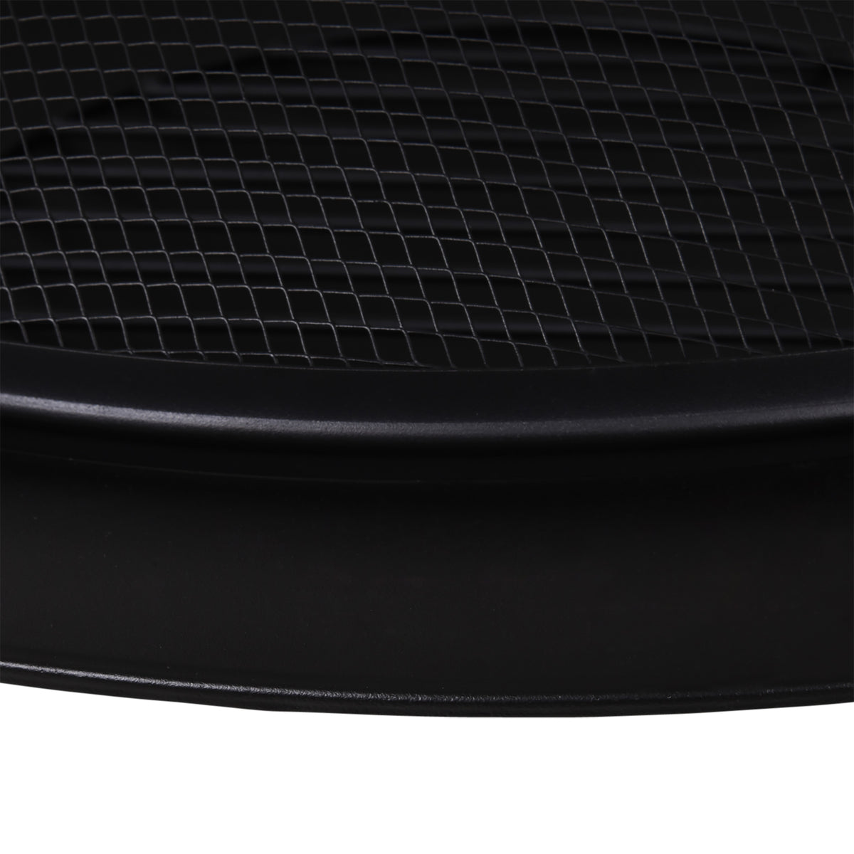 Fire Pit Heater Round Cover Wood Burning Metal Black 30” Outdoor