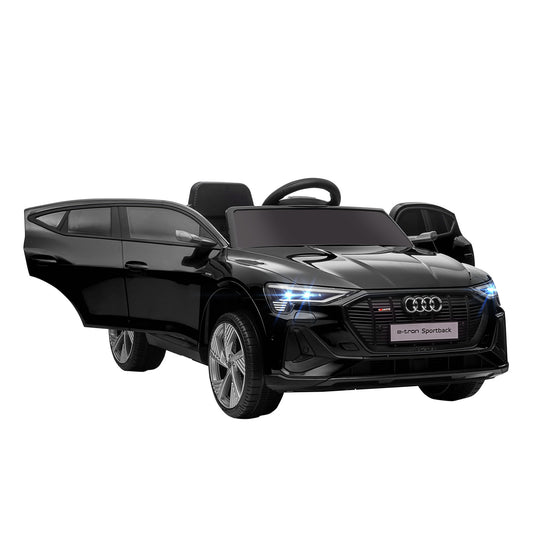 12V Kids Electric Ride-On Car/ w Remote Control, Lights, Music - Black