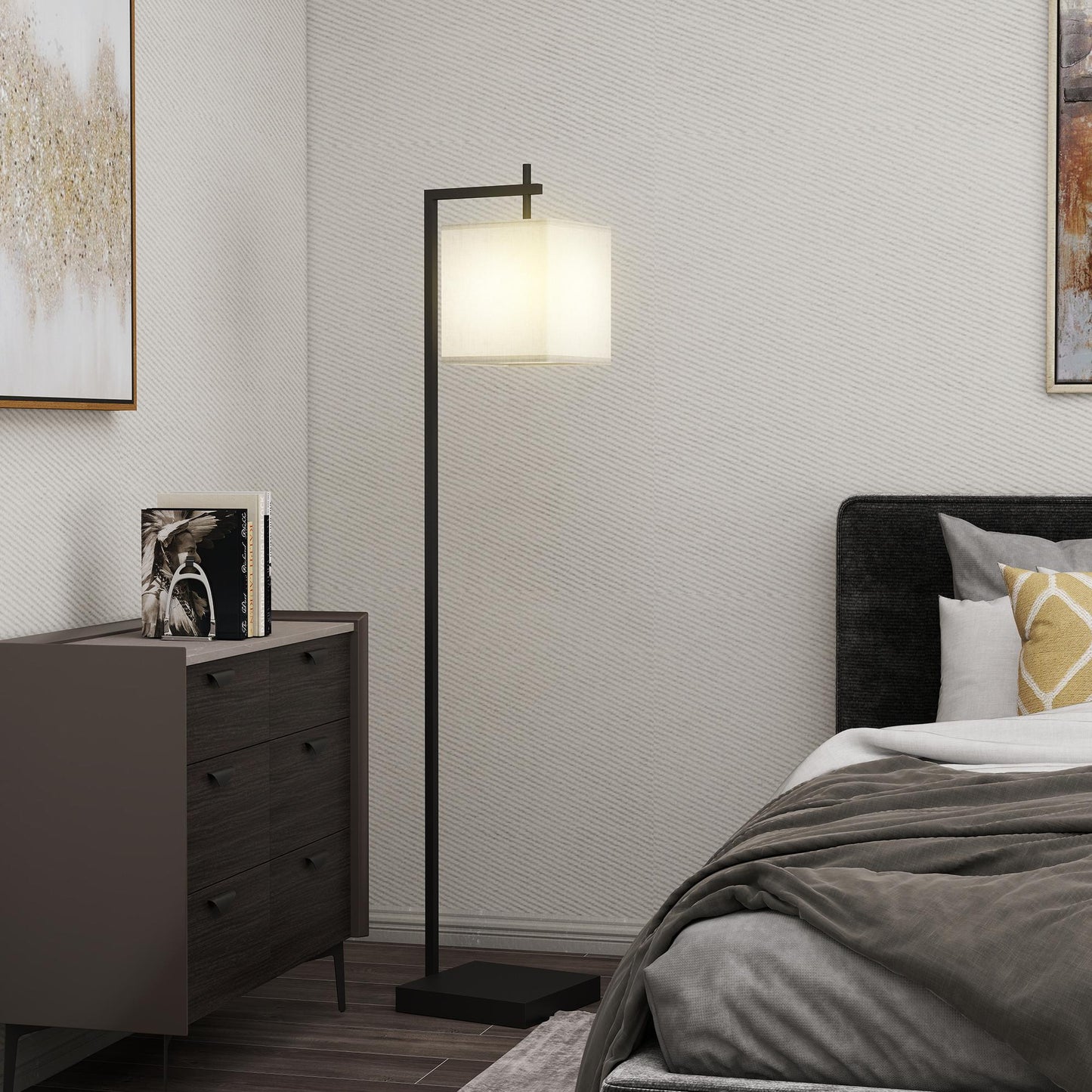 66" Modern Floor Lamp for Living Room with 10 Brightness Levels