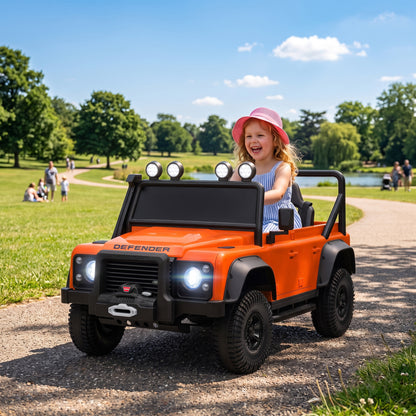 Kids Ride On Car, 12V Battery-Powered Electric Car w/ Remote Orange