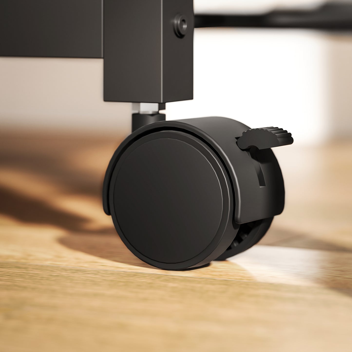 4-Tier Mobile Printer Stand with Power Outlets for Home Office