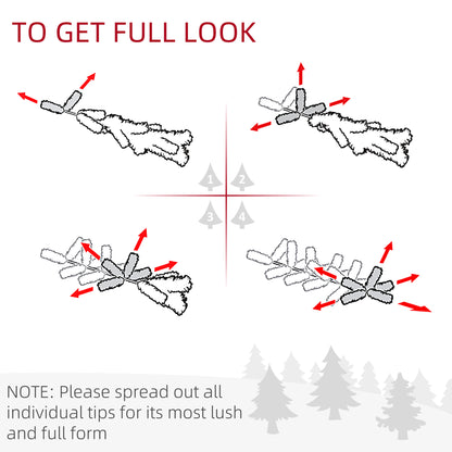 60cm Flocked Christmas Wreath with Lights Pine Cones Red Berries Green