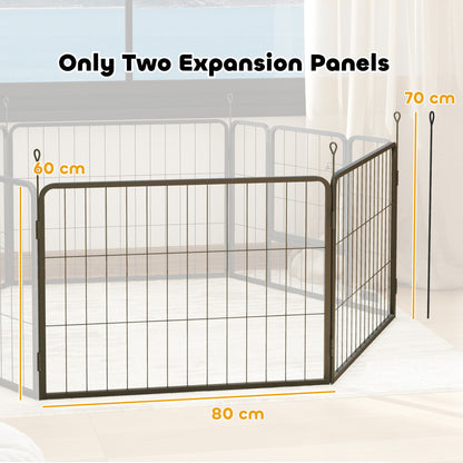 2 Piece Dog Pen Expansion Pack for 60cm High Pet Playpen for S Dogs