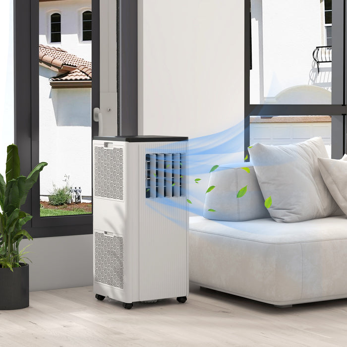 7,000 BTU Mobile Air Conditioner, 15m¬≤, Smart Home WiFi, with Dehumidifier, Fan, 24H Timer, Window Kit, White