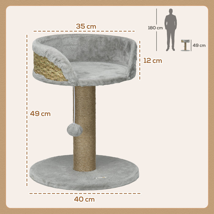 Cat Tree Tower Activity Centre with Scratching Posts Grey