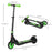 Folding Electric Scooter with Rear Wheel Brake, Green