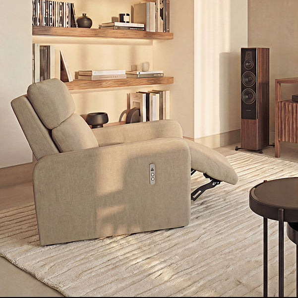 Lennox Electric Recliner Armchair - Taupe