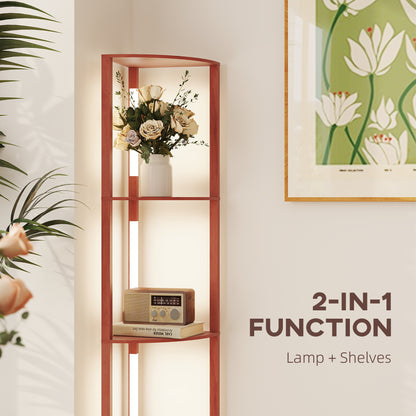Corner Floor Lamp with Dimmable Warm White LED Light, for Living Room