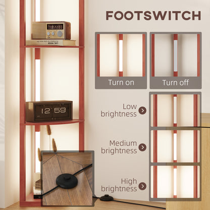Corner Floor Lamp with Dimmable Warm White LED Light, for Living Room