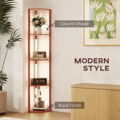 Corner Floor Lamp with Dimmable Warm White LED Light, for Living Room