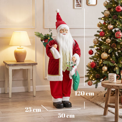 4ft Christmas Singing Dancing Santa Claus with Stocking, Sack
