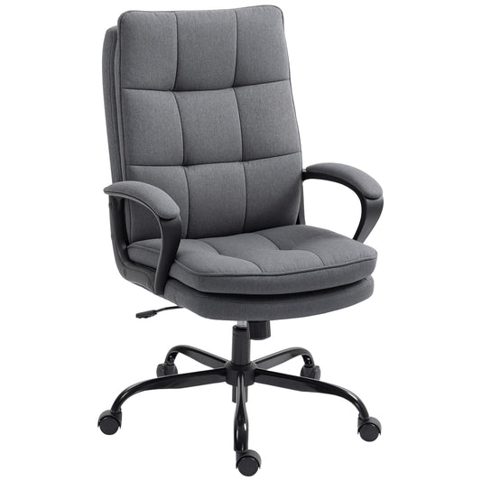 Fabric Office Chair, Computer Desk Chair for Home, Charcoal Grey