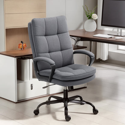 Fabric Office Chair, Computer Desk Chair for Home, Charcoal Grey