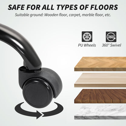 Fabric Office Chair, Computer Desk Chair for Home, Charcoal Grey