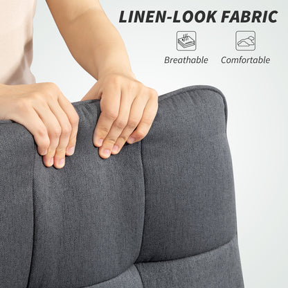 Fabric Office Chair, Computer Desk Chair for Home, Charcoal Grey