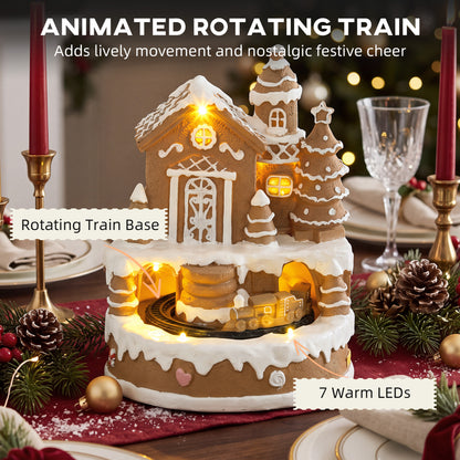 Christmas Gingerbread House with LED Lights, Music