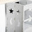 Kids Step Stool Toddler Kitchen Stool with Blackboard Lockable Handrail for Kids Kitchen Counter Grey