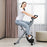 Folding Exercise Bike with Heart-Rate Sensor for Home Use, Black/Grey