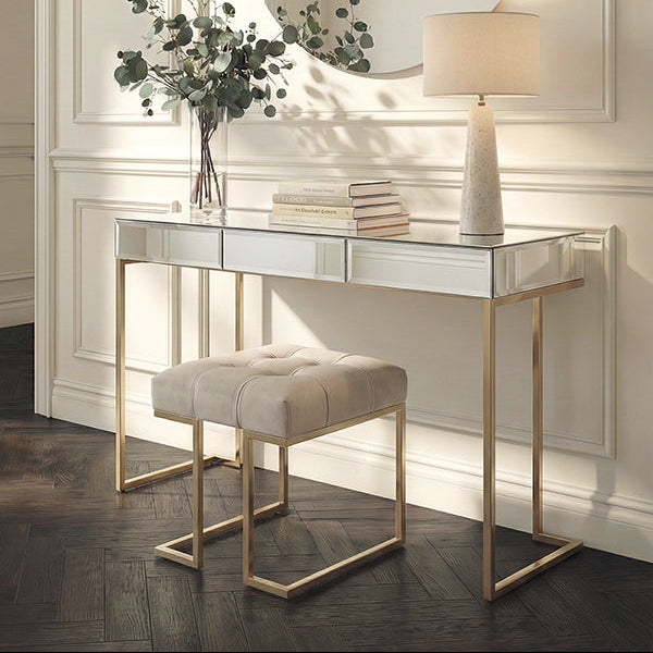 Lorenzo Mirrored Console Table