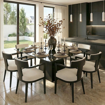 Loretta Square Black Dining Table