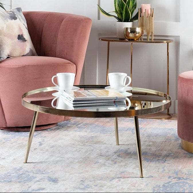 Panatella Brass Coffee Table