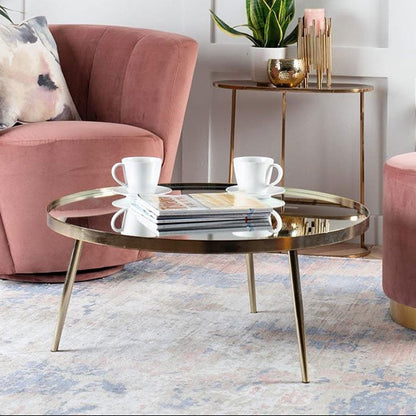 Panatella Brass Coffee Table