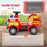 12V Ride on Fire Truck w/ Siren Flashing Lights