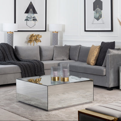 Hallie Mirrored Coffee Table