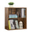 Wooden 2 Tier Storage Unit Shelf Bookshelf Bookcase Cupboard Cabinet Walnut