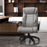 Vinsetto High Back Executive Office Chair 6- Point Vibration Massage Extra Padded Swivel Ergonomic Tilt Desk Seat, Grey