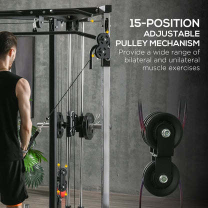 Home Gym Machine, 15-Position Adjustable Training Workout Station