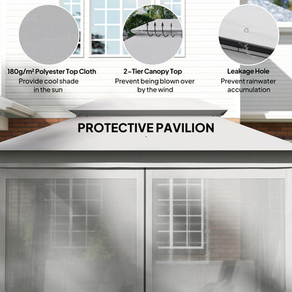 3 Seater Swing Chair Hammock Gazebo Patio Bench Outdoor Light Grey