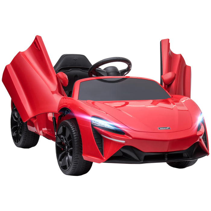 Mclaren Licensed Kids Electric Ride on Car with Butterfly Doors, 12V Powered Electric Car with Remote Control, Horn, Headlights, MP3