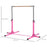 Steel Frame Adjustable Horizonal Gymnastics Bar for Kids Pink