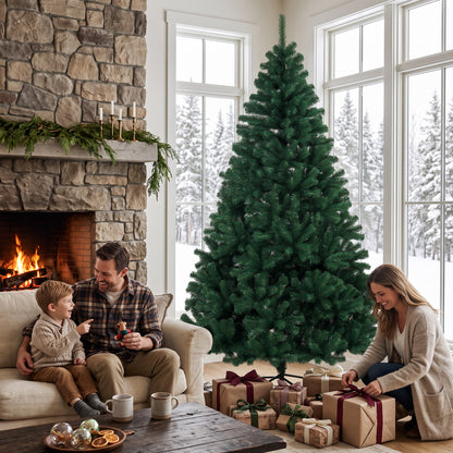 Artificial Christmas Tree with Hinged Design, 210cm Fir Tree
