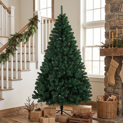 Artificial Christmas Tree with Hinged Design, 210cm Fir Tree