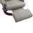 Manual Recliner Chair Armchair Sofa with Faux Leather Upholstered Wooden Base for Living Room Bedroom, Grey