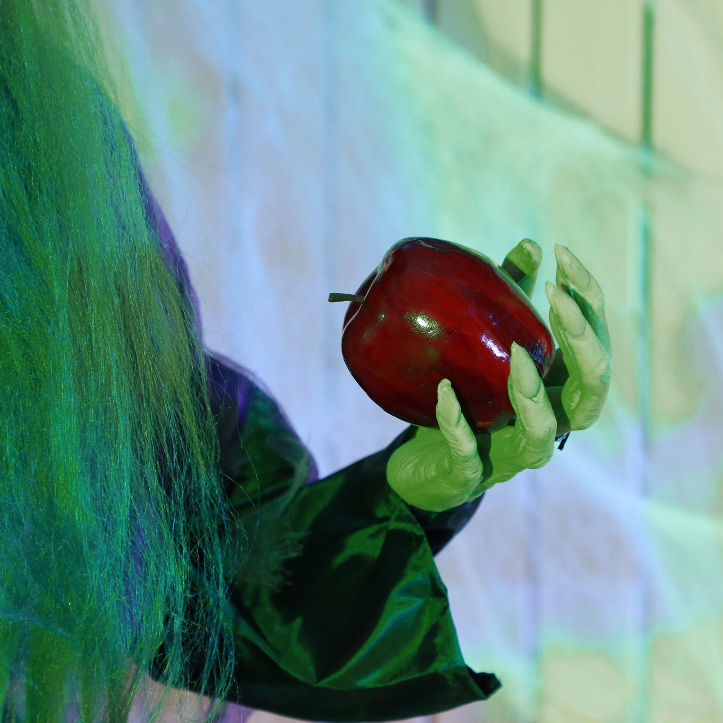 Voice Activated Halloween Animatronics Witch, Battery Operated