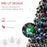 4ft 120cm Green/White Artificial Christmas Tree W/ Prelit LED