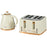 3000W 1.7L Rapid Boil Kettle & 4 Slice Toaster, Kettle and Toaster Set with 7 Browning Controls and Crumb Tray, Beige