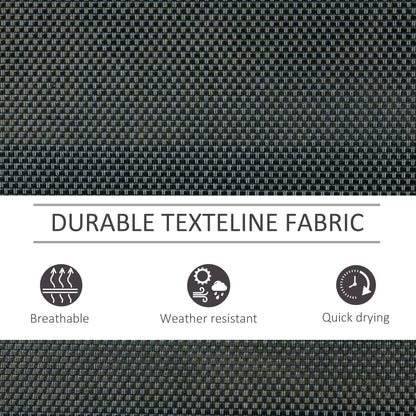 3-Seat Glider Rocking Chair for 3 People Garden Bench Patio Furniture Metal Frame